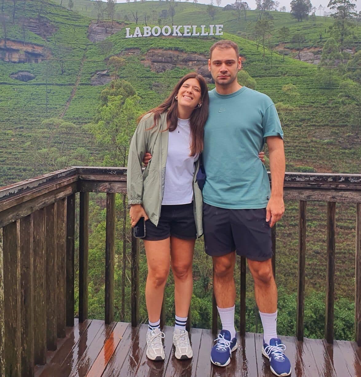 Guests at the Labookellie tea plantation