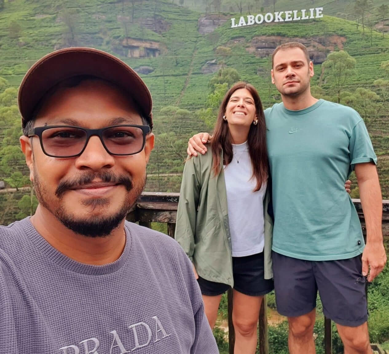 Our guide with guests at Labookellie